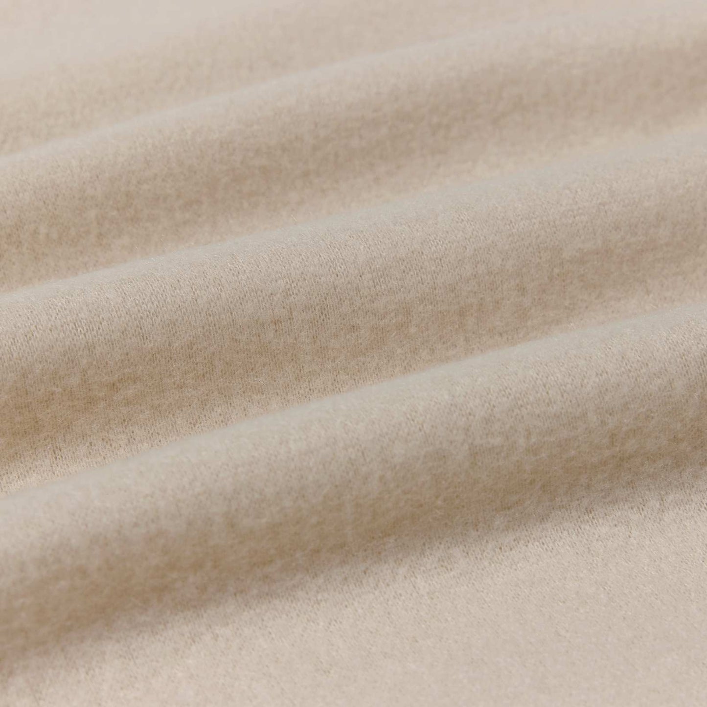Throw Blanket Beige 240 x 220 cm Fleece