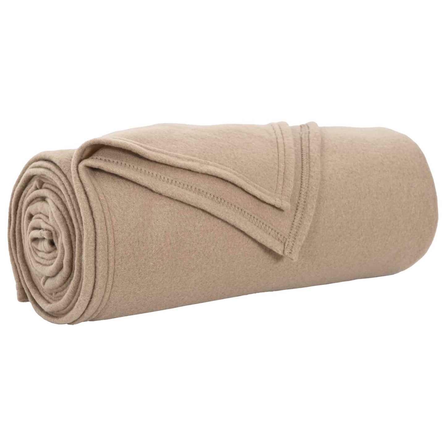 Throw Blanket Camel 240 x 220 cm Fleece