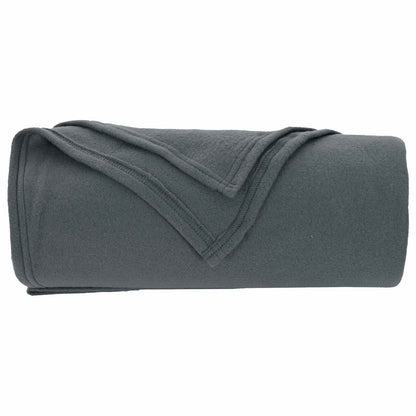 Throw Blanket Dark Grey 270 x 240 cm Fleece
