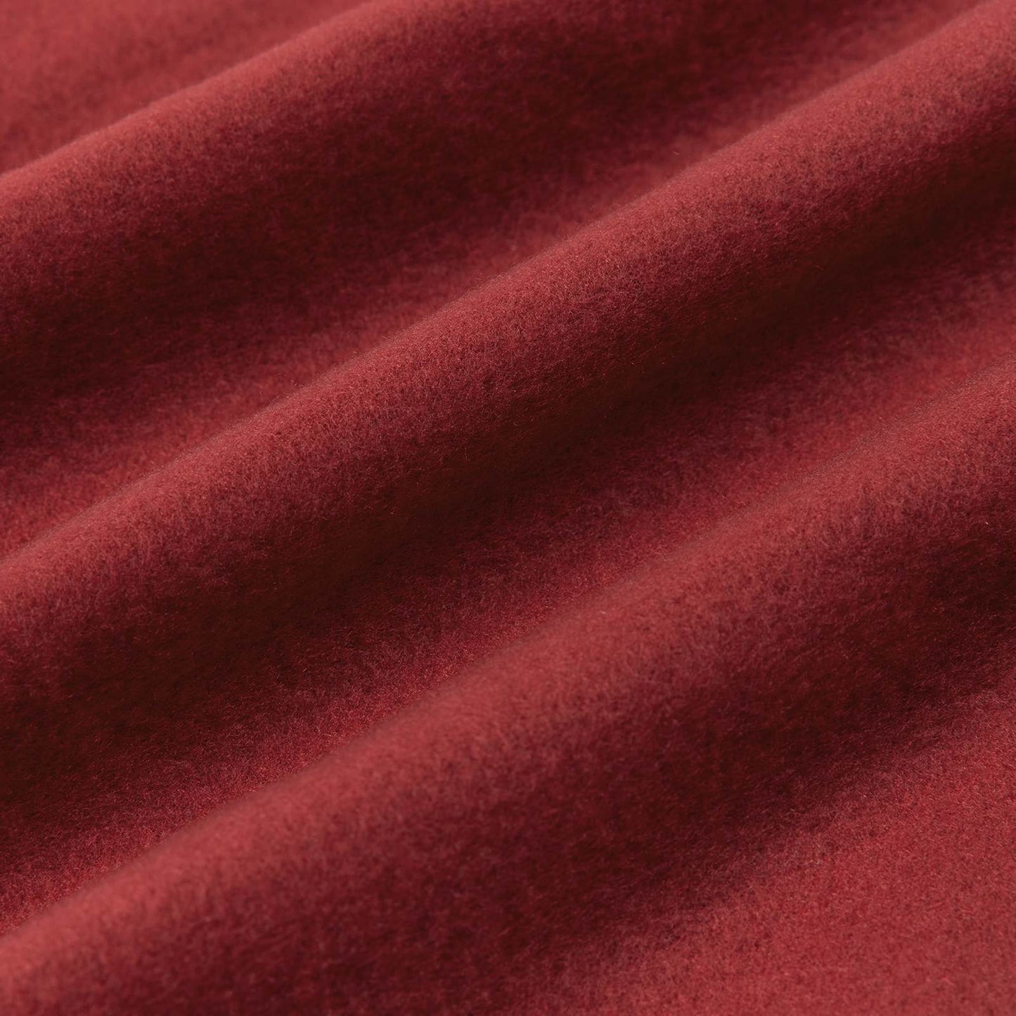 Throw Blanket Bordeaux Red 270 x 240 cm Fleece
