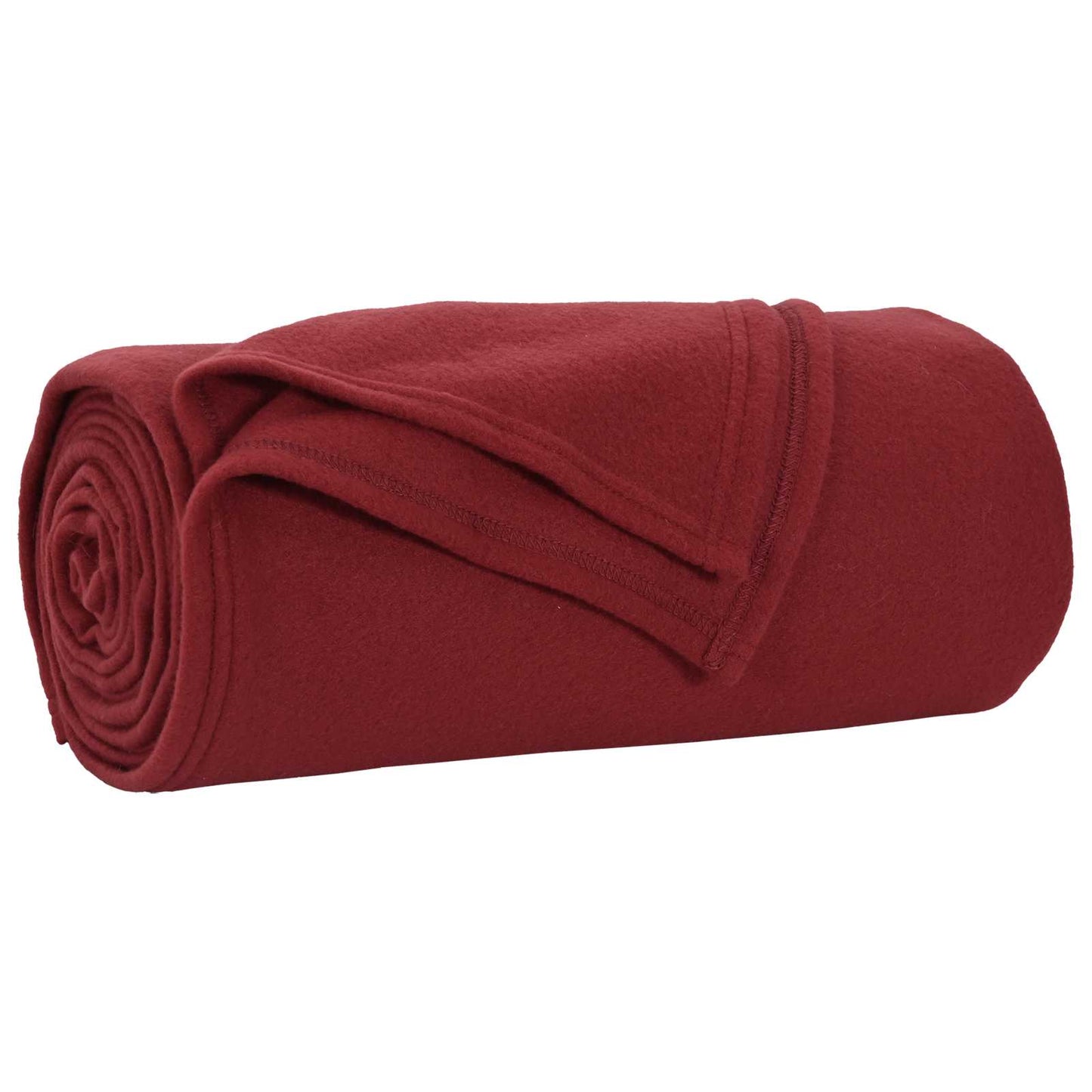 Throw Blanket Bordeaux Red 270 x 240 cm Fleece
