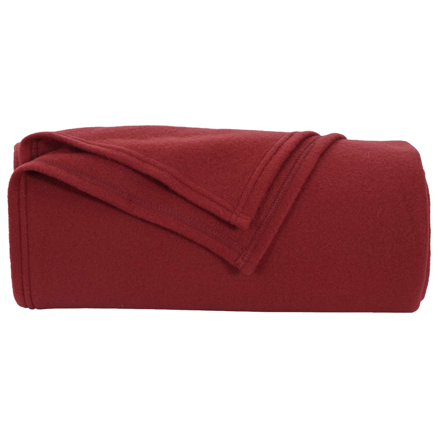 Throw Blanket Bordeaux Red 270 x 240 cm Fleece