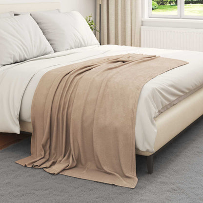 Throw Blankets 6 pcs Camel 170 x 130 cm Fleece