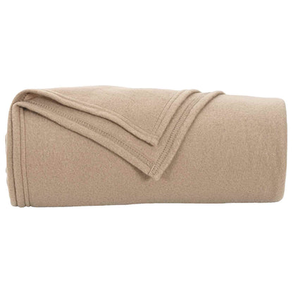 Throw Blankets 6 pcs Camel 240 x 220 cm Fleece