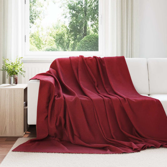 Throw Blankets 6 pcs Bordeaux Red 270 x 240 cm 5.08 kg Fleece