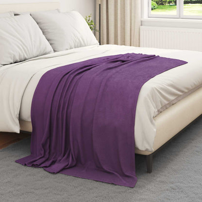 Throw Blankets 6 pcs Purple 170 x 130 cm Fleece