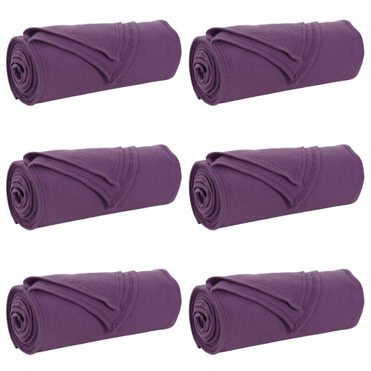 Throw Blankets 6 pcs Purple 270 x 240 cm 5.44 kg Fleece