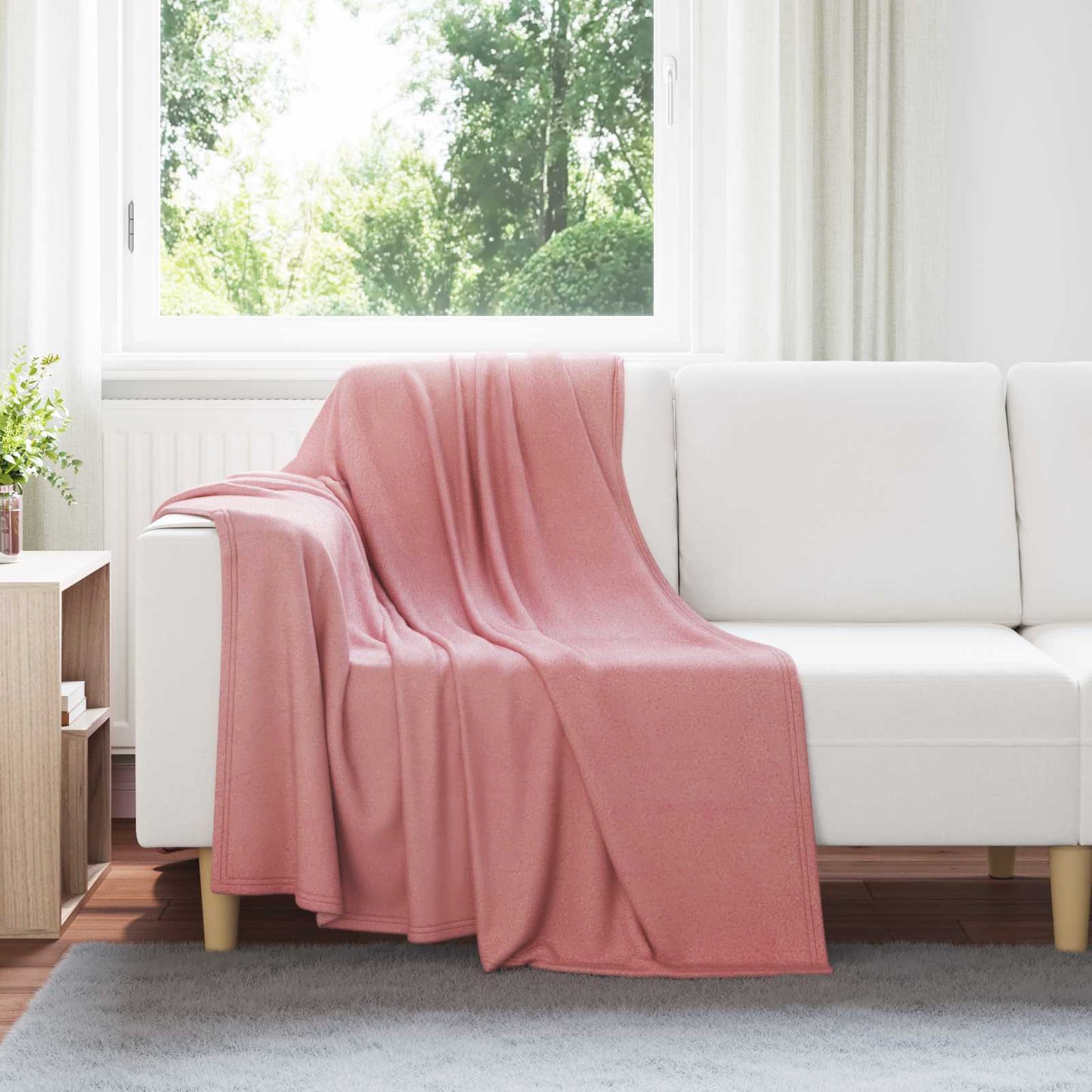 Throw Blankets 6 pcs Pink 170 x 130 cm Fleece