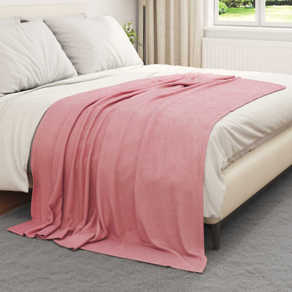 Throw Blankets 6 pcs Pink 200 x 150 cm Fleece