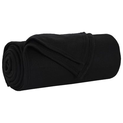 Throw Blankets 24 pcs Black 170 x 130 cm Fleece
