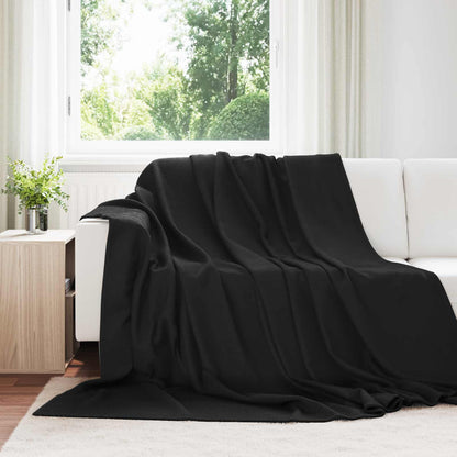 Throw Blankets 24 pcs Black 240 x 220 cm Fleece