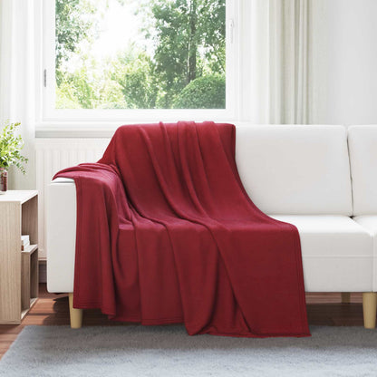 Throw Blankets 24 pcs Bordeaux Red 200 x 150 cm Fleece