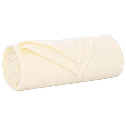 Throw Blankets 24 pcs Cream 170 x 130 cm Fleece