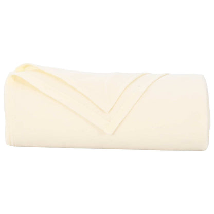 Throw Blankets 24 pcs Cream 170 x 130 cm Fleece