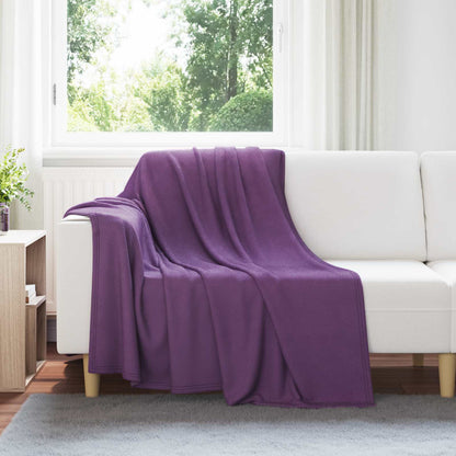 Throw Blankets 24 pcs Purple 200 x 150 cm Fleece