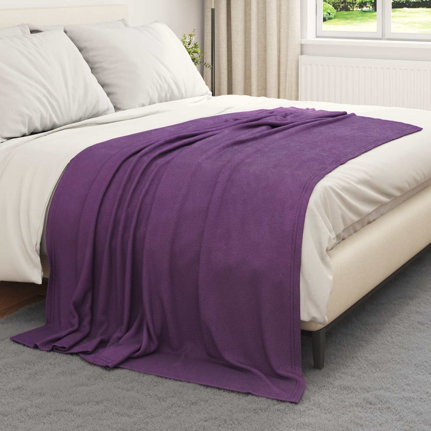 Throw Blankets 24 pcs Purple 200 x 150 cm Fleece