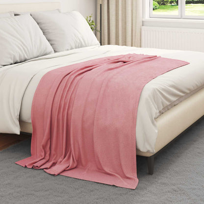 Throw Blankets 24 pcs Pink 170 x 130 cm Fleece