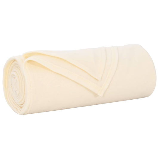 Throw Blanket Cream 280 x 210 cm 0.79 kg Fleece