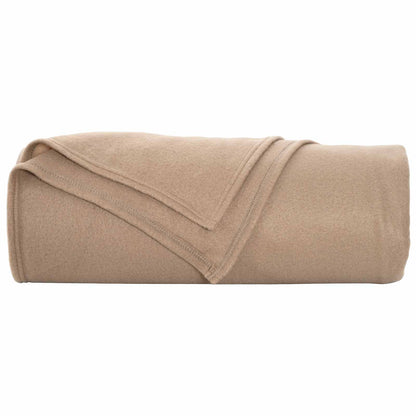 Throw Blanket Camel 350 x 270 cm Fleece