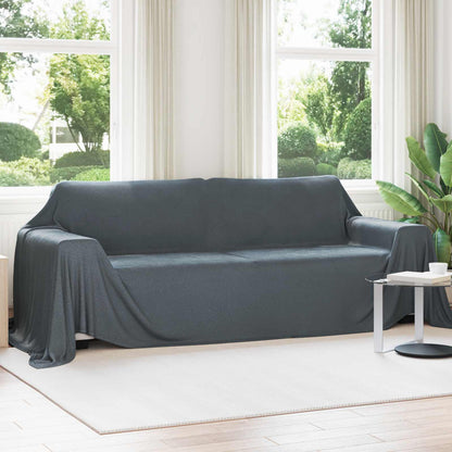 Throw Blanket Dark Grey 350 x 270 cm Fleece