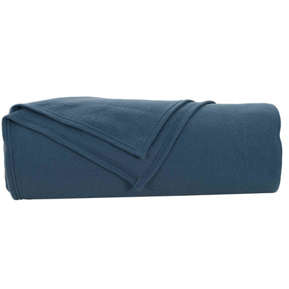 Throw Blanket Navy Blue 280 x 210 cm Fleece