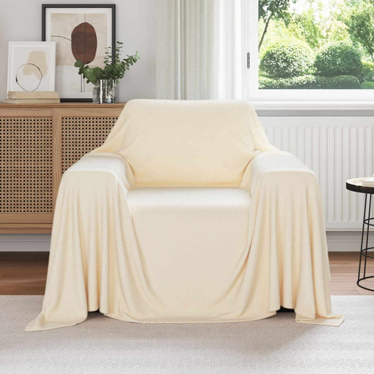 Throw Blankets 6 pcs Cream 210 x 140 cm 2.48 kg Fleece