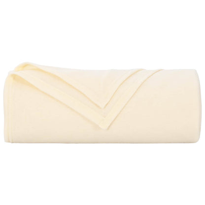 Throw Blankets 6 pcs Cream 280 x 210 cm Fleece
