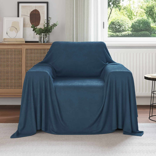 Throw Blankets 6 pcs Navy Blue 210 x 140 cm 2.44 kg Fleece