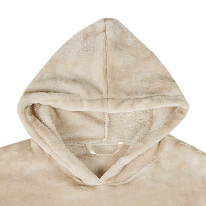 Blanket Hoodie Beige S Flannel