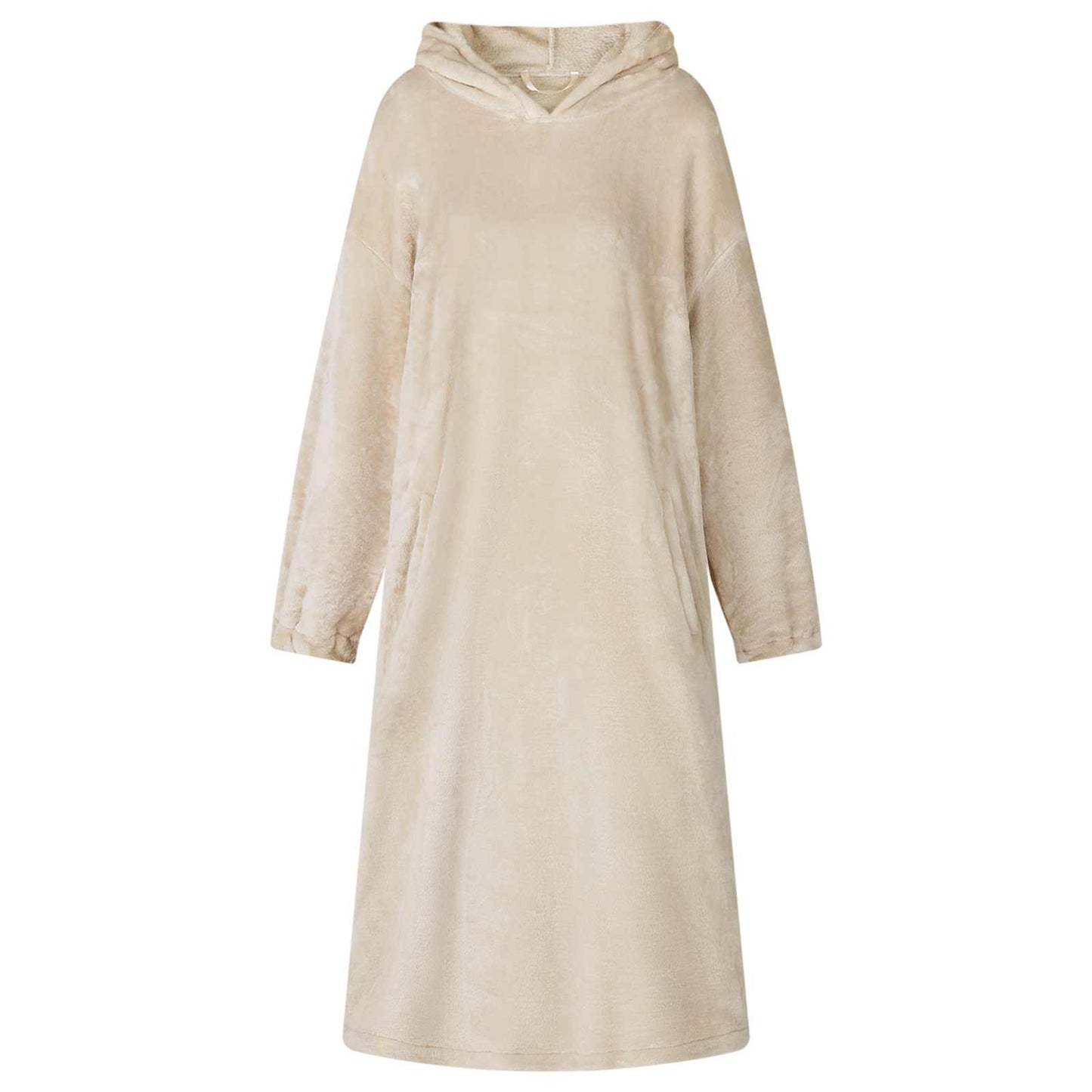 Blanket Hoodie Beige S Flannel