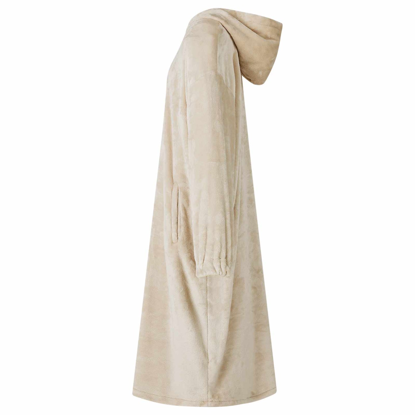Blanket Hoodie Beige S Flannel