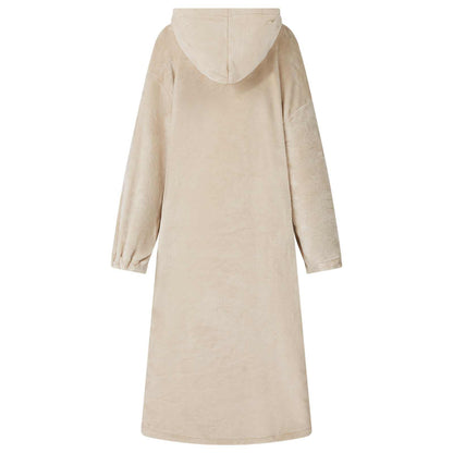 Blanket Hoodie Beige L Flannel