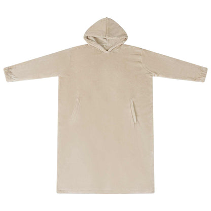 Blanket Hoodie Beige L Flannel