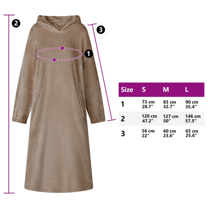 Blanket Hoodie Camel S Flannel