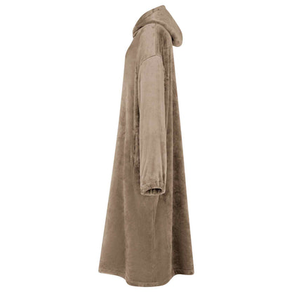 Blanket Hoodie Camel M Flannel
