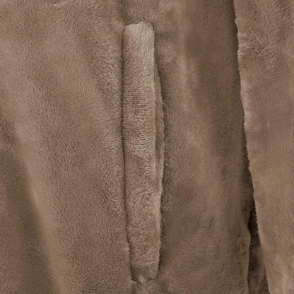 Blanket Hoodie Camel L Flannel