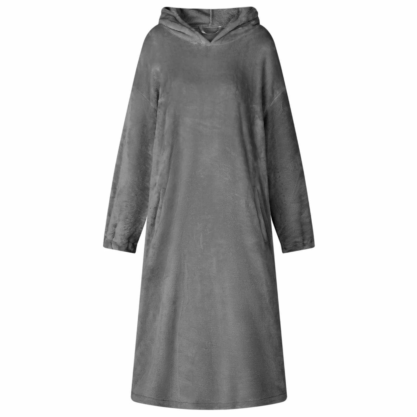 Blanket Hoodie Dark Grey M Flannel