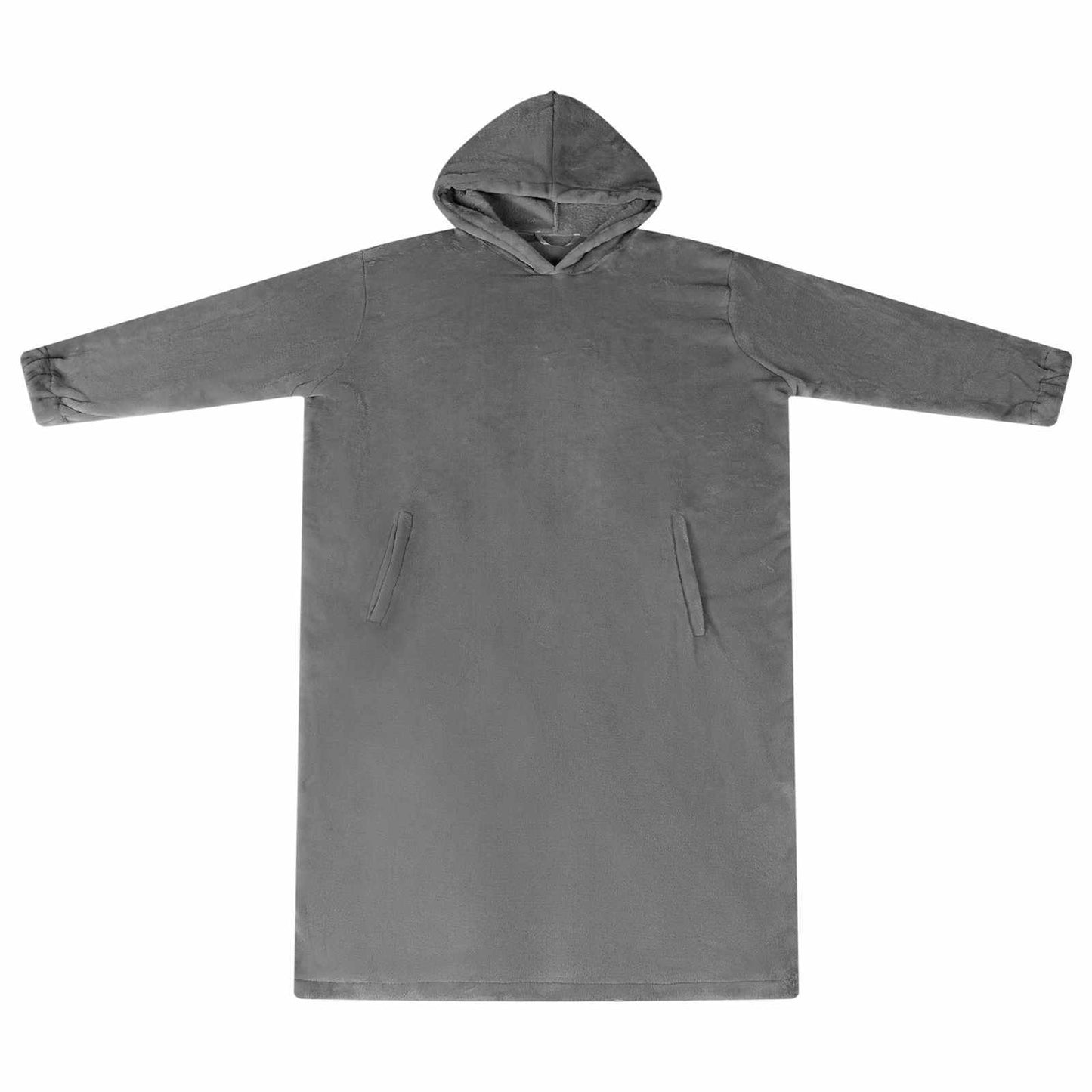 Blanket Hoodie Dark Grey L Flannel