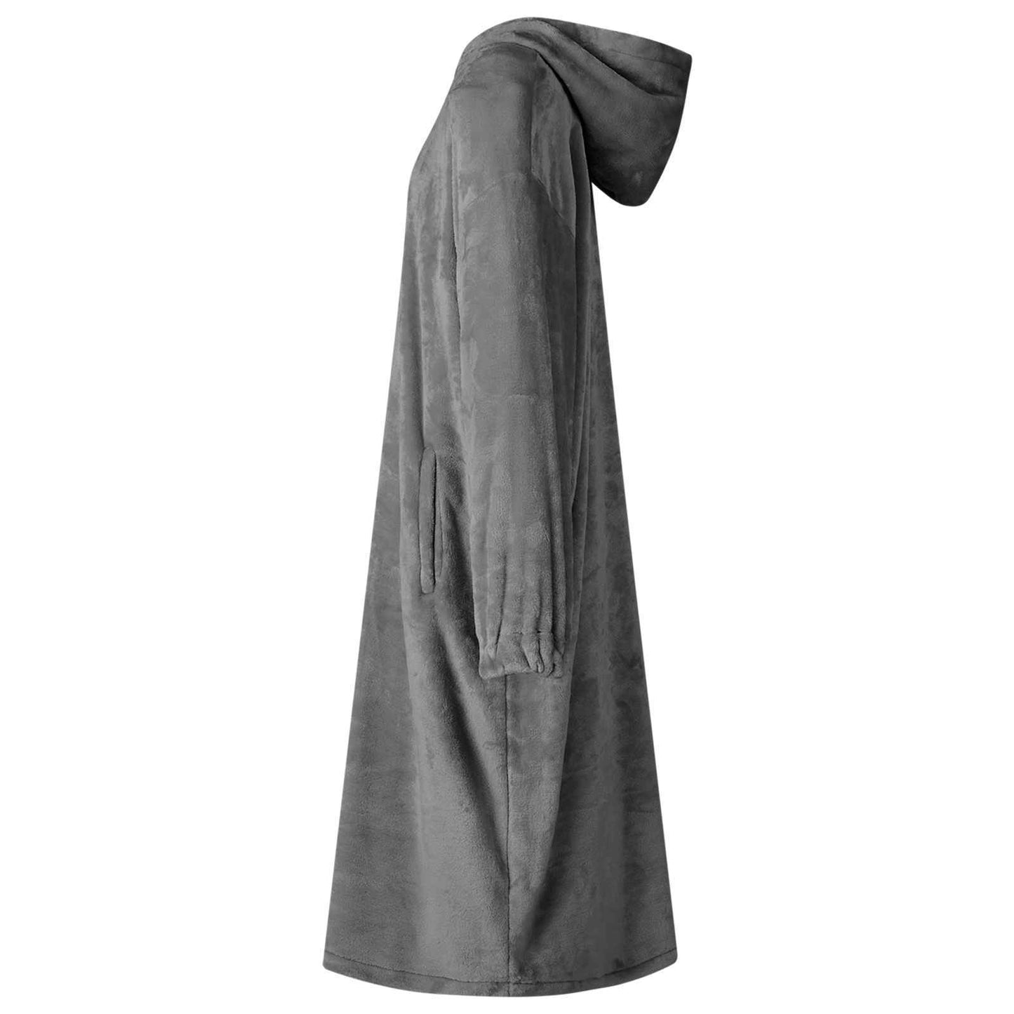 Blanket Hoodie Dark Grey L Flannel