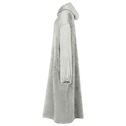 Blanket Hoodie Grey S Flannel