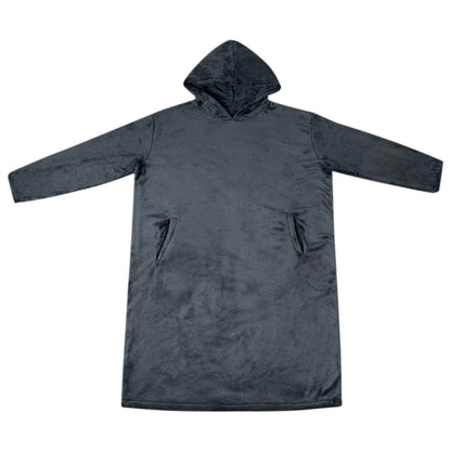 Blanket Hoodie Navy Blue L Flannel