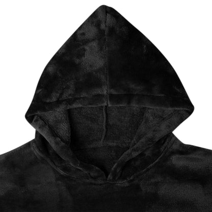 Blanket Hoodie Black S Flannel