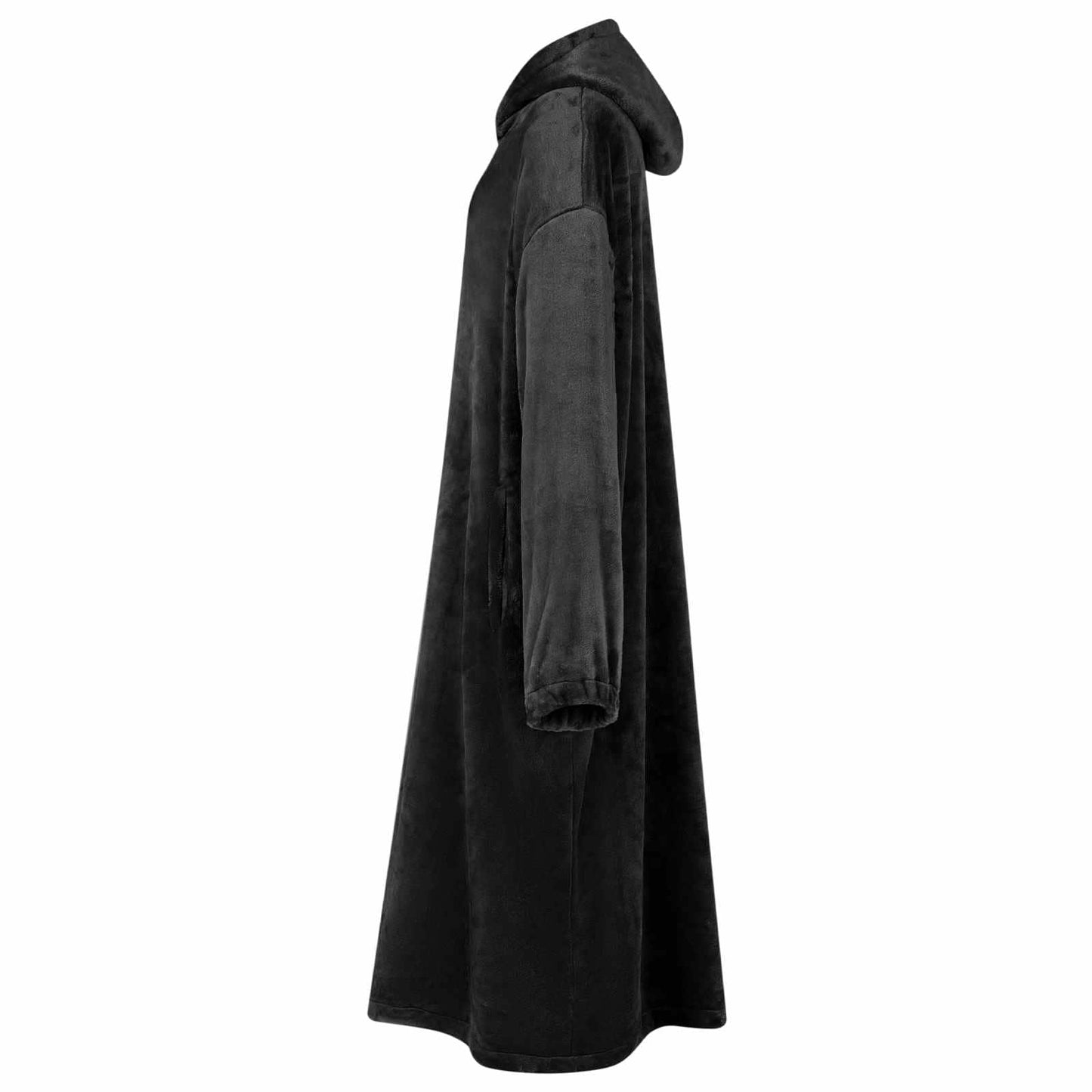 Blanket Hoodie Black S Flannel