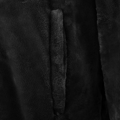 Blanket Hoodie Black M Flannel