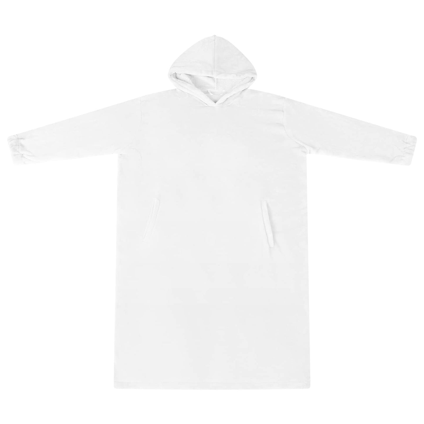 Blanket Hoodie White L Flannel
