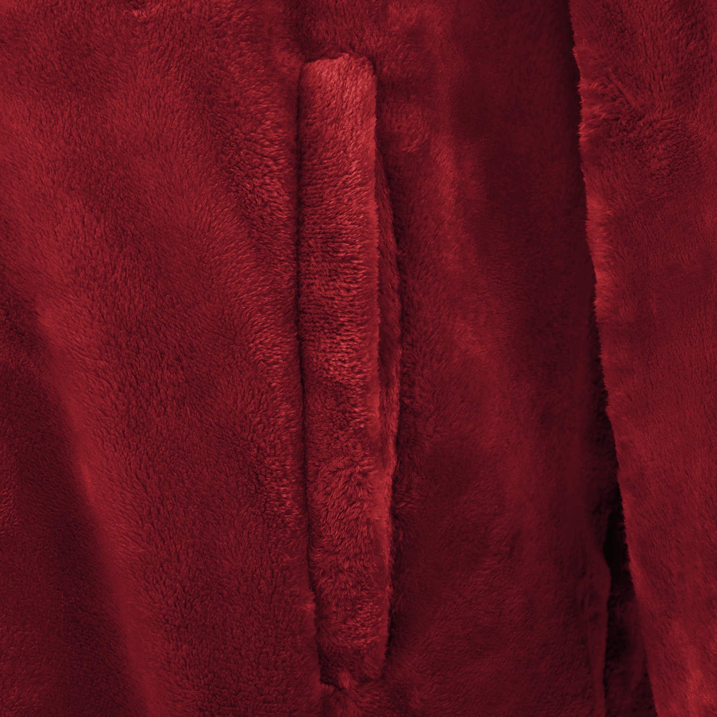Blanket Hoodie Bordeaux Red S Flannel