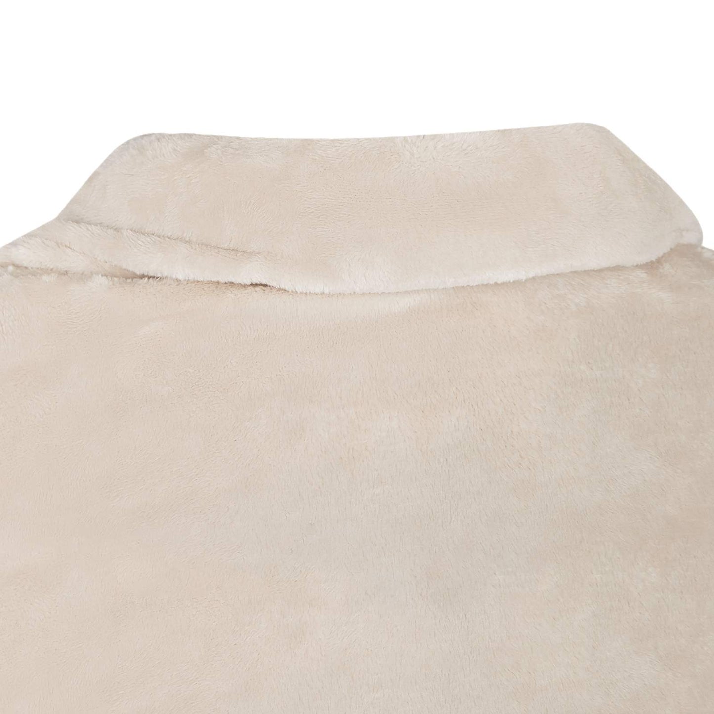 Blanket Hoodie Beige F Flannel