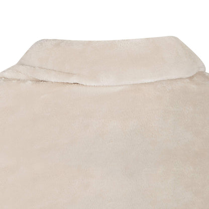 Blanket Hoodie Beige F Flannel