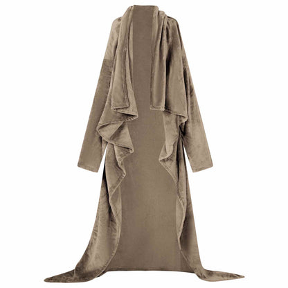 Blanket Hoodie Camel F Flannel