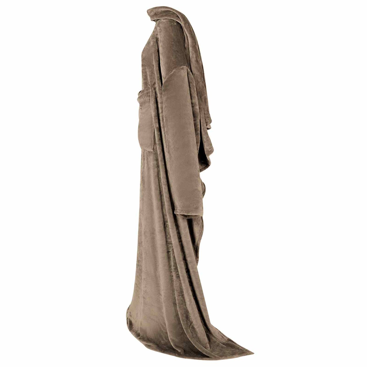 Blanket Hoodie Camel F Flannel